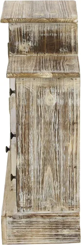 Vista 3 de Deco 79 Joyero rectangular de madera, 18 x 6 x 16 pulgadas, marrón claro
