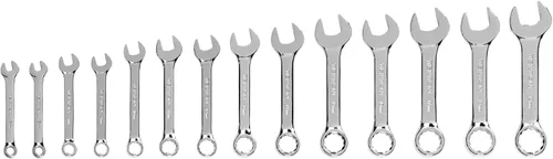 Vista 18 de TEKTON Juego de llaves combinadas Stubby con soporte, 11 piezas (1/4-3/4 pulgadas) WCB92401