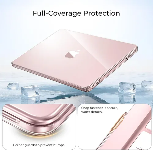 Vista 2 de EooCoo Funda para MacBook Neo de 13 pulgadas modelo A3404 2026 con chip A18 Rubor de cristal