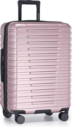 Vista 52 de U.S. Traveler Boren - Maleta de viaje extensible rígida con 8 ruedas giratorias, color negro, juego de 2 piezas