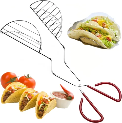 Vista 4 de Taco Maker Press Frito Taco Shells Molde Crisp Freidora Herramientas de Cocina Gadgets