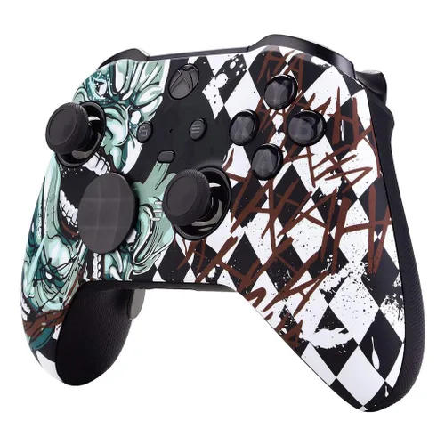 Vista 3 de Mask" UN-MODDED Custom Controller compatible with XBOX ONE ELITE Series 2 Soft Touch Finish