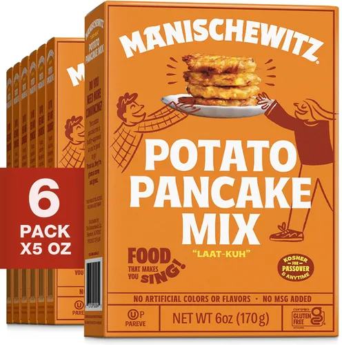 Vista 5 de Manischewitz - Mezcla de panqueques de papa (2 unidades) sin gluten, sin MSG, estilo tradicional