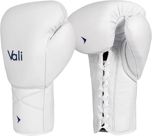 Vista 5 de Vali Lancer - Guantes de boxeo y MMA de cuero con cordones para profesionales