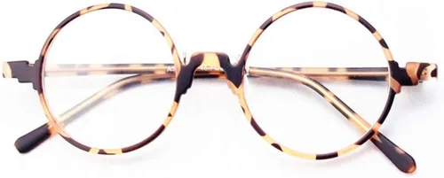 Vista 4 de La lente media redonda de la miopía de la vendimia enmarca las gafas llenas del borde óptico unisex