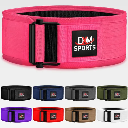 Vista 12 de DXM SPORTS Cinturón de levantamiento de pesas con autobloqueo, para hombres y mujeres, gimnasio, entrenamiento de fuerza, levantamiento de pesas