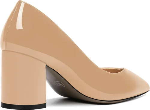 Vista 5 de AMBELIGHT Zapatos de tacón medio grueso para mujer, con puntera puntiaguda, de 2.5 pulgadas
