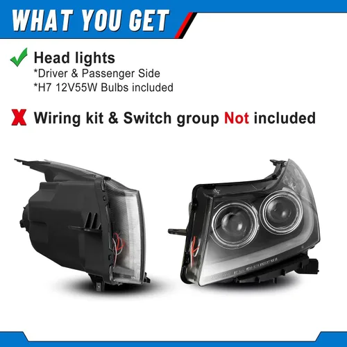 Vista 2 de Faros delanteros LED aptos para Chevy Cruze Chevrolet 2011, 2012, 2013, 2014, 2015, 2016, 2016, faros delanteros, 1 par
