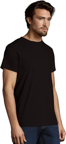 Vista 4 de Hanes Camiseta de algodón Nano Premium para hombre (paquete de 2)