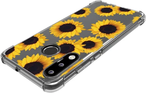 Vista 4 de Funda transparente para Huawei P30 Lite/Nova 4E MAR-LX3A para niñas y mujeres, TPU suave a prueba de golpes, funda protectora transparente