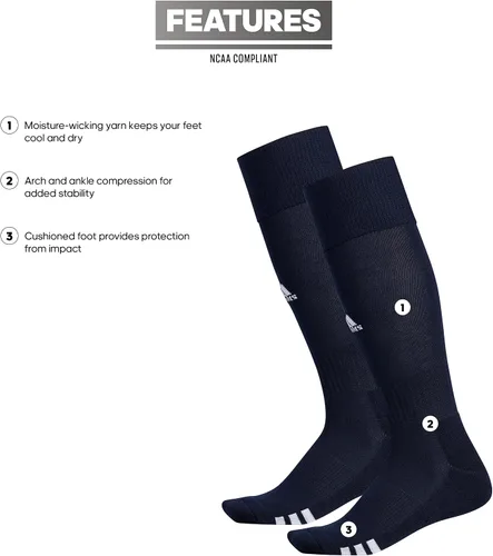 Vista 34 de adidas Rivalry Soccer 2.0 OTC, Workout Compression Socks-Over The Calf