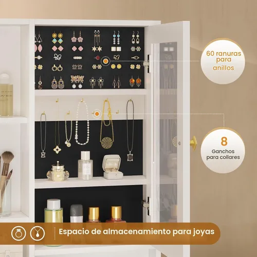 Vista 4 de BTHFST Tocador de maquillaje con taburete tapizado y estación de carga, escritorio con espejo y luces, juego de mesa de tocador con almacenamiento