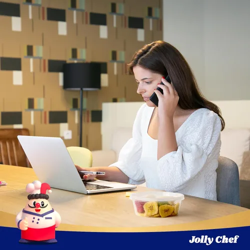 Vista 7 de Recipientes de almacenamiento de alimentos Deli 8 oz recipientes de plástico con tapas - Juego de 50