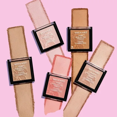 Vista 8 de wet n wild MegaGlo - Polvo resaltador, maquillaje iluminador, brillo brillante, tiempo de floración de oro rosa rosa Bloom Time