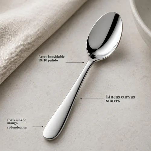 Vista 3 de Villeroy & Boch Daily Line - Juego de 6 cucharas de café