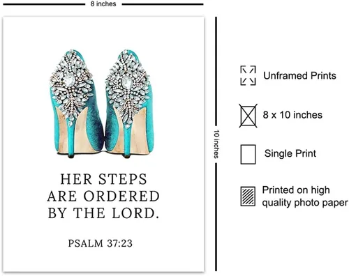 Vista 2 de Regalos cristianos glamorosos para mujeres, decoración de pared religiosa, versículos de la Biblia, decoración de pared de las Sagradas Escrituras