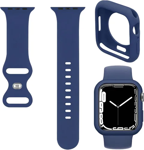 Vista 5 de Funda protectora y correa compatibles con Apple Watch iWatch Series