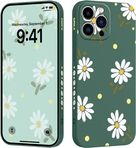 Vista 19 de LEECG Funda para iPhone 13 con diseño de mariposas y flores, diseño de astronauta, funda de teléfono con forro de microfibra suave, funda delgada