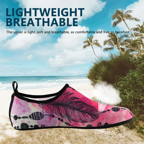 Vista 3 de Valennia Zapatos de agua descalzos de secado rápido, calcetines de yoga para playa, natación, surf, ejercicio para mujeres y hombres