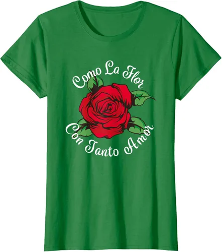 Vista 36 de Como La Flor - Bailar Cumbia - Mexican Rose Fiesta Regalo Camiseta Negro