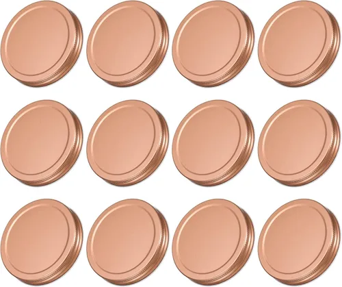 Vista 11 de uxcell Tapas para tarros de conserva, 2.76 pulgadas, boca regular, tapas de placa de hojalata a prueba de fugas para conservas de cocina