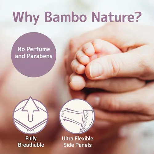 Vista 2 de Bambo Nature Pañales hipoalergénicos Dream Baby, pañales sostenibles con etiqueta ecológica de primera calidad, protección mejorada contra fugas
