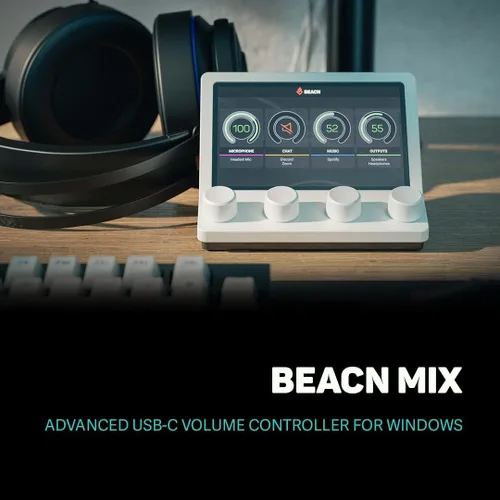 Vista 10 de BEACN Mix (Light) - Mezclador y controlador de audio USB-C, pantalla de 5 Claro