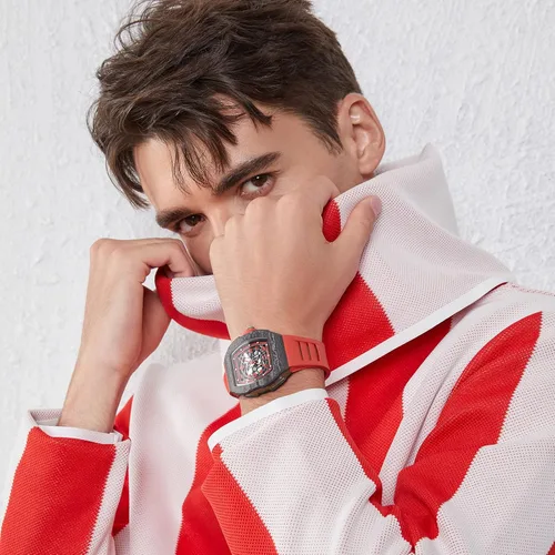 Vista 2 de DAVIS ELVIN - Reloj de pulsera con reloj suizo con movimiento automático para hombre DaviselvinWatch impermeable mecánico combina con cualquier ropa
