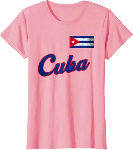 Vista 11 de Camiseta cubana con bandera de béisbol de Cuba 2023, Negro