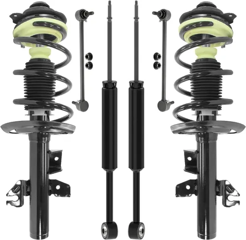 Vista 23 de Detroit Axle - Kit de puntales delanteros de 6 piezas para Ford Escape 2014-2019, 2 puntales y muelles helicoidales, 2 enlaces de barra