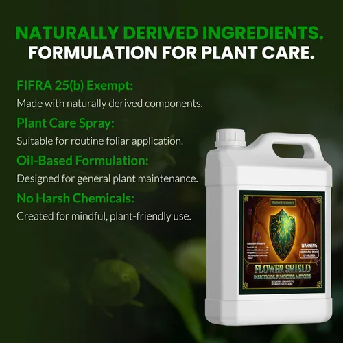 Vista 6 de Humboldts Secret Flower Shield Spray para el cuidado de plantas para aplicación y mantenimiento foliar de rutina Fórmula a base de aceite