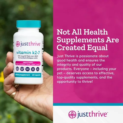 Vista 7 de Just Thrive Vitamina K2-7 - Suplemento de vitamina K2 para huesos, cerebro y corazón, 60 cápsulas