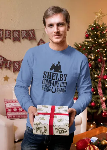 Vista 8 de Pop Threads Peaky Blinders Merchandise Shelby Company Ltd - Camiseta de manga larga completa