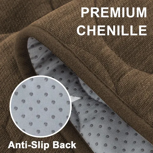 Vista 3 de Turquoize Funda para Sofá para Perros Lavable Antideslizante Fundas Protectoras para Sofá de 2-3 Cojines Apto para Mascotas Chenille Acolchado
