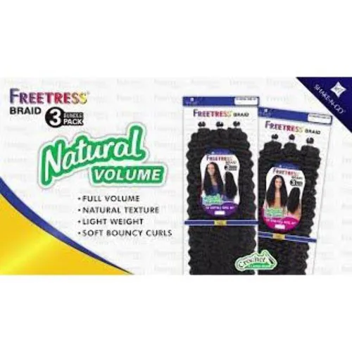 Vista 4 de Trenza de ganchillo Freetress - 3X JOYFULL CURL 20" (T27)