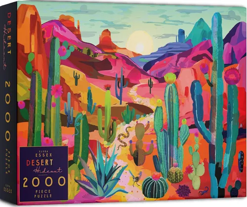 Vista 6 de Elena Essex Rompecabezas de 1000 piezas para adultos, escondite del desierto, rompecabezas para adultos, de 1000 piezas, rompecabezas de parques