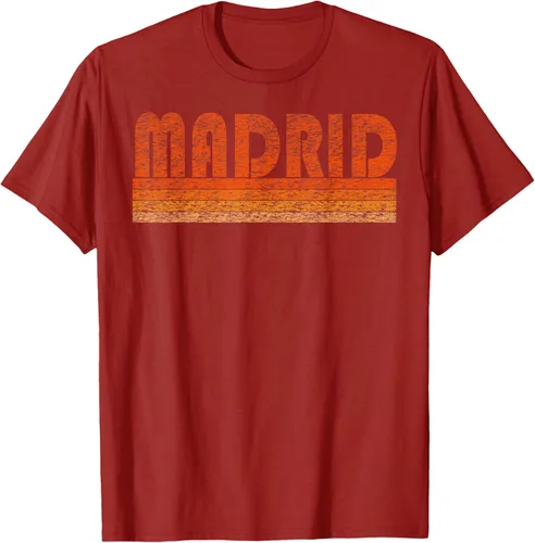 Vista 43 de clásico Retro Madrid playera, hombre 3XL, Asphalt Negro