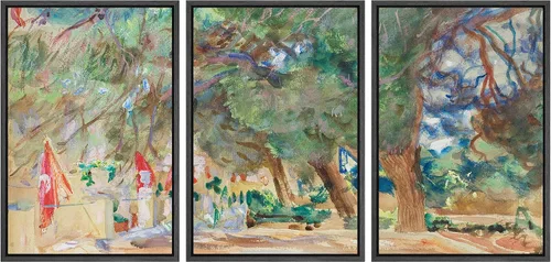 Vista 62 de MUDECOR Lienzo enmarcado para pared, juego de arte de ramo de flores de vida muerta de Marie Frosch, naturaleza, desierto, ilustración, arte