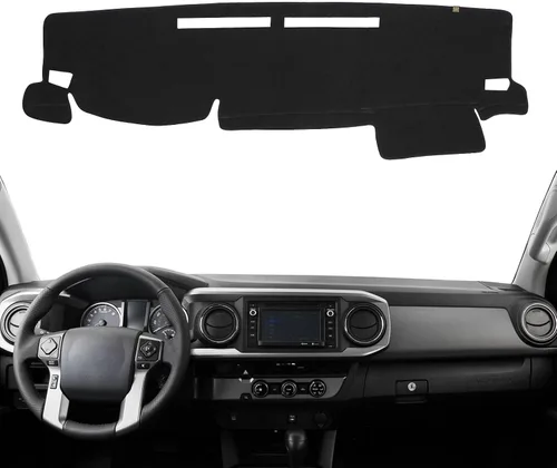 Vista 17 de Cubierta de Tablero Alfombrilla de Salpicadero Compatible con to-yota 4Runner 2009-2003 (para Conducción a la Izquierda), Alfombrilla de Tablero