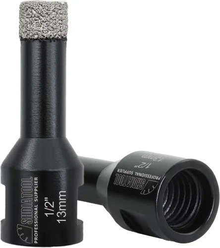 Vista 7 de SHDIATOOL Brocas de núcleo de diamante, 2 unidades de 1/4 de pulgada para porcelana, cerámica, ladrillo, ladrillo al vacío, sierra de agujero