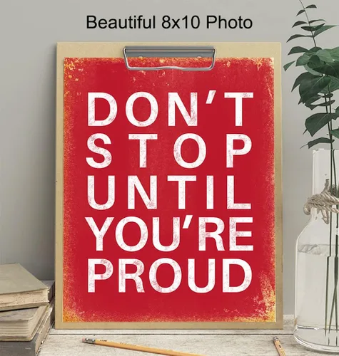 Vista 4 de Arte de pared con frase inspiradora, decoración única del hogar para oficina, gimnasio, niños, dormitorio de adolescentes, regalo motivacional