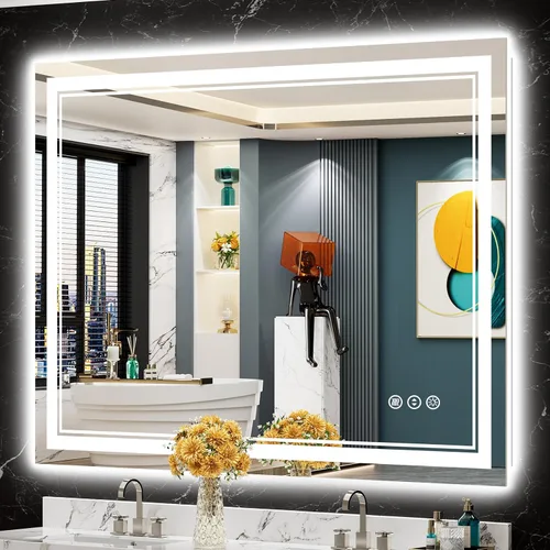 Vista 105 de 24x32 LED Bathroom Mirror, Backlit & Front Lit Lighted Mirror Retroiluminado+luz frontal