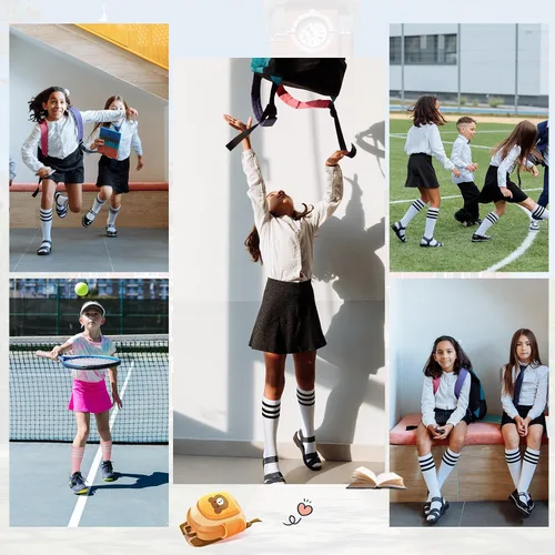 Vista 7 de Century Star Calcetines de fútbol para niños y niñas, calcetines altos hasta la rodilla, calcetines de béisbol para niños, calcetines de béisbol