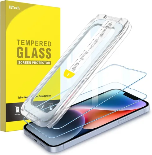 Vista 7 de JETech Protector de pantalla One Touch Install para iPhone 11/XR de 6.1 pulgadas, película de vidrio templado de cobertura completa, kit