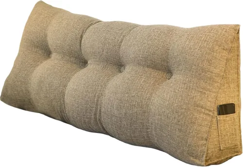 Vista 4 de Almohada triangular de cuña tamaño Queen, almohadas de lectura para sentarse en la cama, sofá, cojín de soporte de espalda, almohadas lumbares