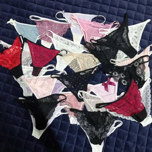 Vista 7 de AMZIRAN Paquete de ropa interior para mujer, tanga con espalda en T, Varios
