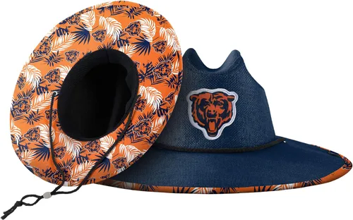 Vista 61 de FOCO - Sombrero de paja con logotipo de equipo universitario de NCAA y estampado floral para hombre