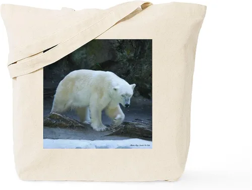 Vista 24 de CafePress B is for Bear Tote Bag Bolsa de asas de lona natural, bolsa de compras reutilizable