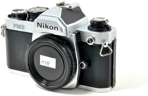 Vista 4 de Nikon Cámara de película de enfoque manual FM2 SLR con obturador de titanio