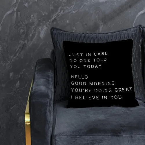 Vista 2 de Nogrit Fundas de almohada inspiradoras de 18 x 18 pulgadas, regalos para mujeres y hombres, regalos de aliento y motivacionales, por si acaso nadie